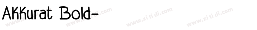 Akkurat Bold字体转换